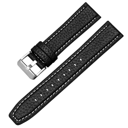 Silikon-Lederarmband mit Schnellverschluss für Huawei Watch GT2/3, wasserdicht, Smart-Armband, Sport-Armband, 18/20/22 mm, 10,20 mm von HIEHGN