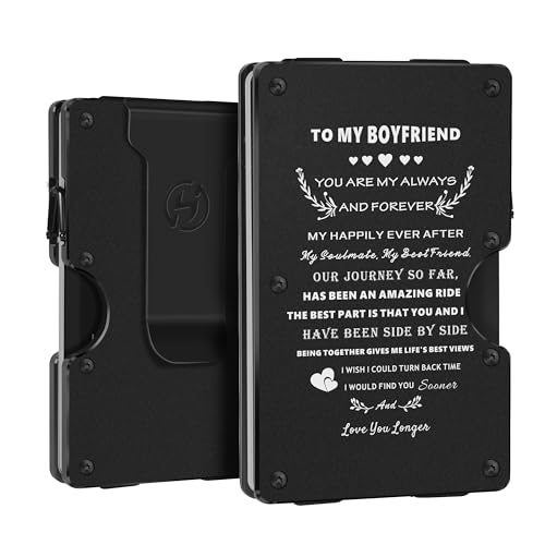 HIESGIE Minimalistische Herren-Geldbörse aus Metall – personalisiertes graviertes Geschenk – schlanke Fronttasche RFID-blockierende Brieftaschen mit Geldklammer – Aluminium-Kartenhalter, N09-Für HIESGIE Minimalistische Herren-Geldbörse aus Metall – personalisiertes graviertes Geschenk – schlanke Fronttasche RFID-blockierende Brieftaschen mit Geldklammer – Aluminium-Kartenhalter, N09-Für von HIESGIE