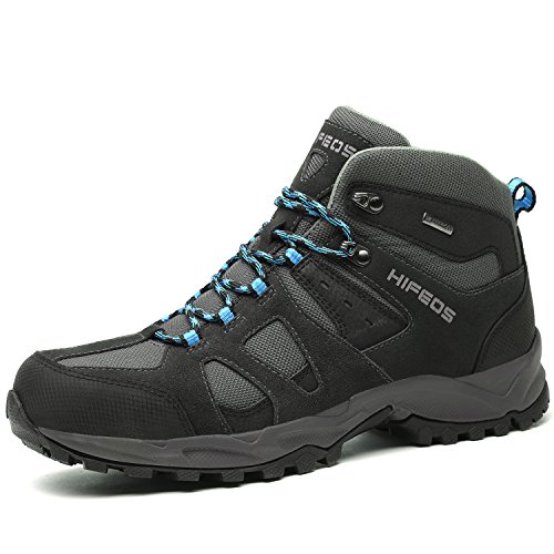 HIFEOS Wanderschuhe Herren Wasserdicht Leichte Trekkingschuhe Herren rutschfeste Bequeme Outdoor Schuhe Herren für Sport Hiking Trekking-& Wanderhalbschuhe 41 grau von HIFEOS