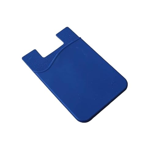 1PCS Silikon Business Kredit Tasche Klebstoff Mode Frauen Männer Handy ID Karte Abdeckung Halter Slim Case Aufkleber Fall Taschen (Color : Blue) von HIFFEY