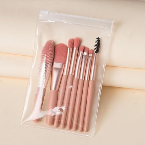 8Pcs Kosmetik Foundation Lidschatten Blending Make-Up Pinsel Weichen, Flauschigen Make-Up Pinsel Beauty-Tools Make-Up Pinsel (Color : 03) von HIFFEY