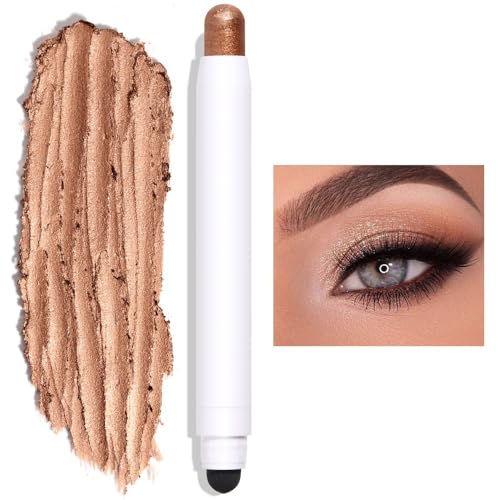 Doppel Kopf Matte Perlglanz Wasserdicht Lidschatten Stick Langlebig Schimmer Lidschatten Bleistift Make-Up Textur Schönheit (Color : 07) von HIFFEY