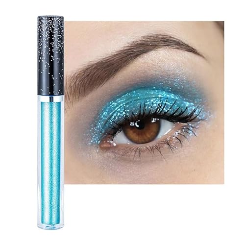 Frauen Perlglanz Gesicht Flüssigkeit Lidschatten Highlighter Shiny Eyeliner Glitter Diamant Lidschatten Wasserdichte Augen Make-Up Schönheit (Color : 8) von HIFFEY