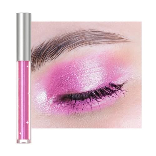 Lidschatten, perlmuttartiger Glitzer, langanhaltender flüssiger Eyeliner, liegender Seidenraupen-Hochglanz, leicht zu tragendes, schimmerndes Augen-Make-up (Color : 18) von HIFFEY