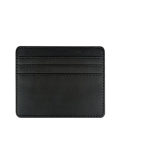 Minimalistisches Portemonnaie for Geschäftsbankkredite, Ausweishalter for Herren und Damen, ultradünn, Mini-Geldetui, PU-Leder, Kartenetui (Color : Black Card Holder) von HIFFEY