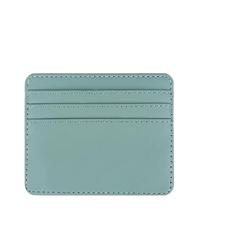 Minimalistisches Portemonnaie for Geschäftsbankkredite, Ausweishalter for Herren und Damen, ultradünn, Mini-Geldetui, PU-Leder, Kartenetui (Color : Blue Card Holder) von HIFFEY