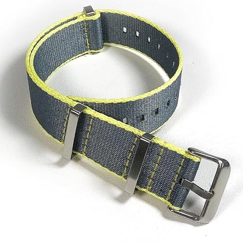 Nylon-Uhrenarmband, 20 mm, 22 mm, mehrfarbig, Ersatz-Uhrenschlaufenbänder, modisch for Herren und Damen (Color : H-06, Size : 22mm) von HIFFEY