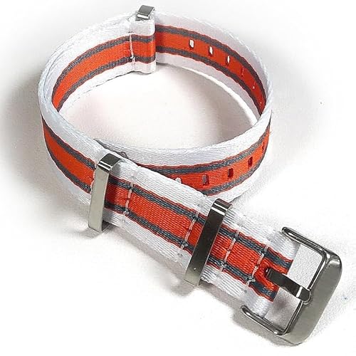 Nylon-Uhrenarmband, 20 mm, 22 mm, mehrfarbig, Ersatz-Uhrenschlaufenbänder, modisch for Herren und Damen (Color : H-114, Size : 20mm) von HIFFEY