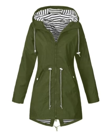 HIFI7 Damen Leichte Wasserdichte Regenjacke Regenmantel Mit Kapuze Wasserdicht Windbreaker Übergangsjacke Atmungsaktiv Mantel… von HIFI7