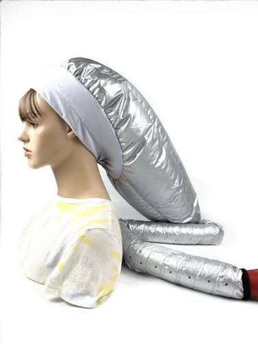 Duschkappe Damen Elastische Duschkappe Wasserdichte Duschkappen Wiederverwendbare Duschkappen für Mädchen Frauen Damen (Silber) von HIFILTURE