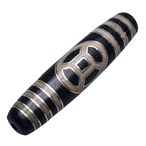 HIFRQVVC Tibetischer Achat-Dzi-Perlen-Anhänger, Tibetischer Dzi-Achat-Anhänger aus vergoldetem Silber mit Dzi-Perlen for Männer und Frauen, Fotofarbe, 5,6 x 1,3 cm HIFRQVVC Tibetischer Achat-Dzi-Perlen-Anhänger, Tibetischer Dzi-Achat-Anhänger aus vergoldetem Silber mit Dzi-Perlen for Männer und Frauen, Fotofarbe, 5,6 x 1,3 cm von HIFRQVVC