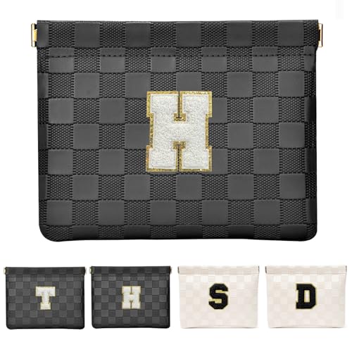 HIGH FIT Kosmetiktasche aus Leder für Geldbörse, Make-up-Tasche, Lippenstift, Kosmetikzubehör, Organizer, Schwarz, Höhe: von HIGH FIT