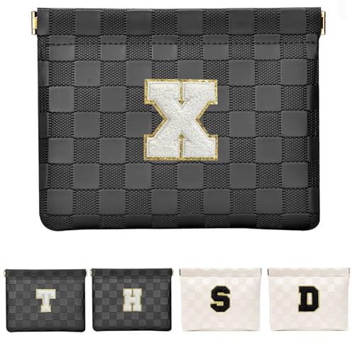 HIGH FIT Kosmetiktasche aus Leder für Geldbörse, Make-up-Tasche, Lippenstift, Kosmetikzubehör, Organizer, Schwarz, X von HIGH FIT