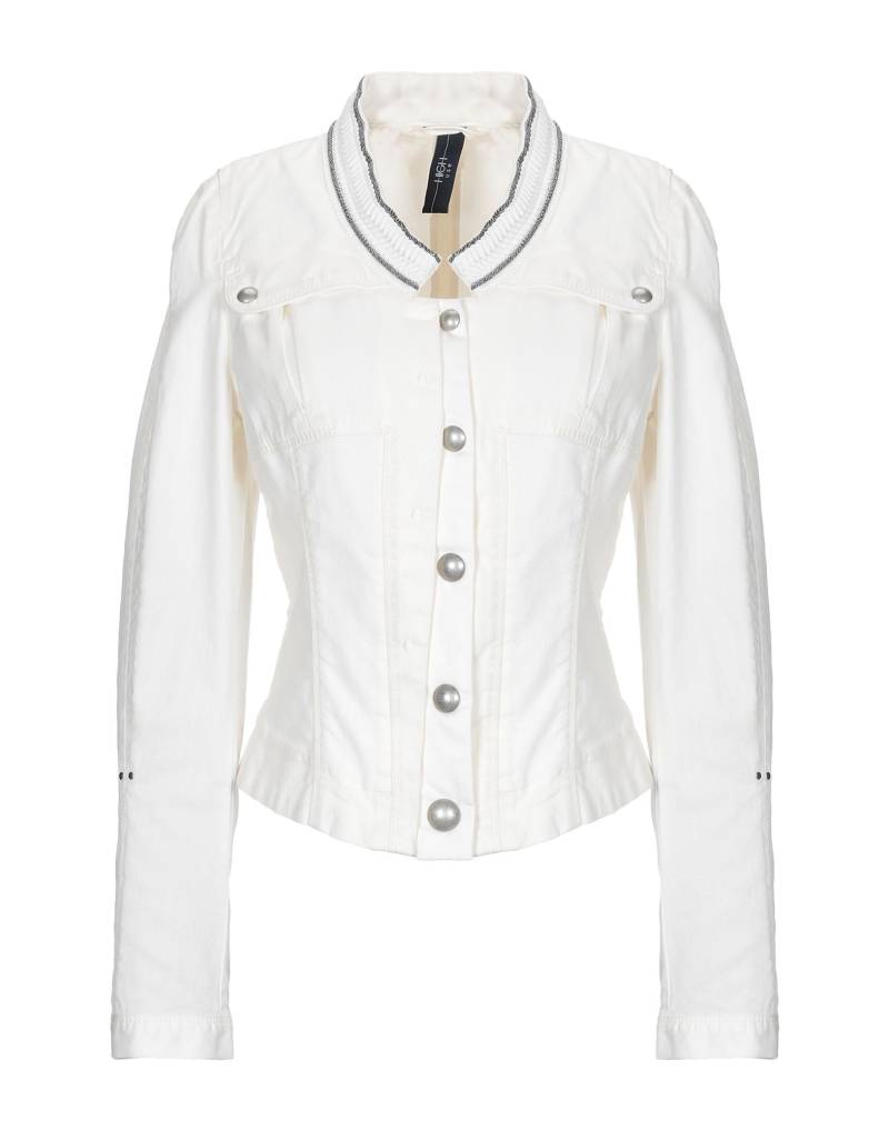 HIGH Jeansjacke/-mantel Damen Weiß von HIGH