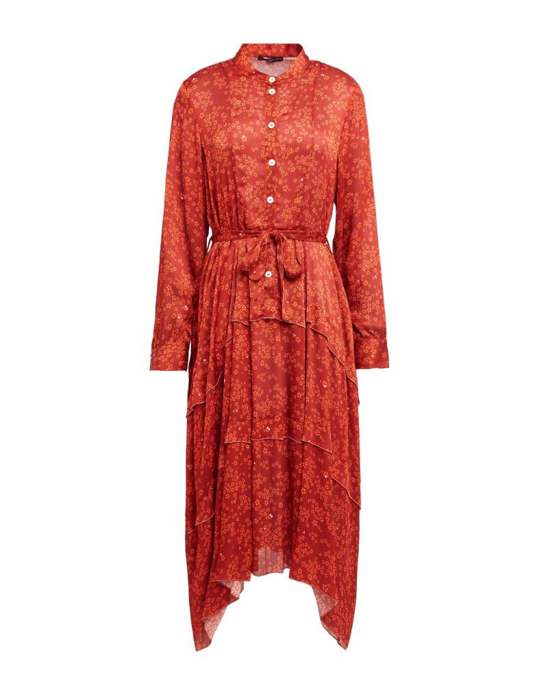 HIGH Midi-kleid Damen Ziegelrot von HIGH