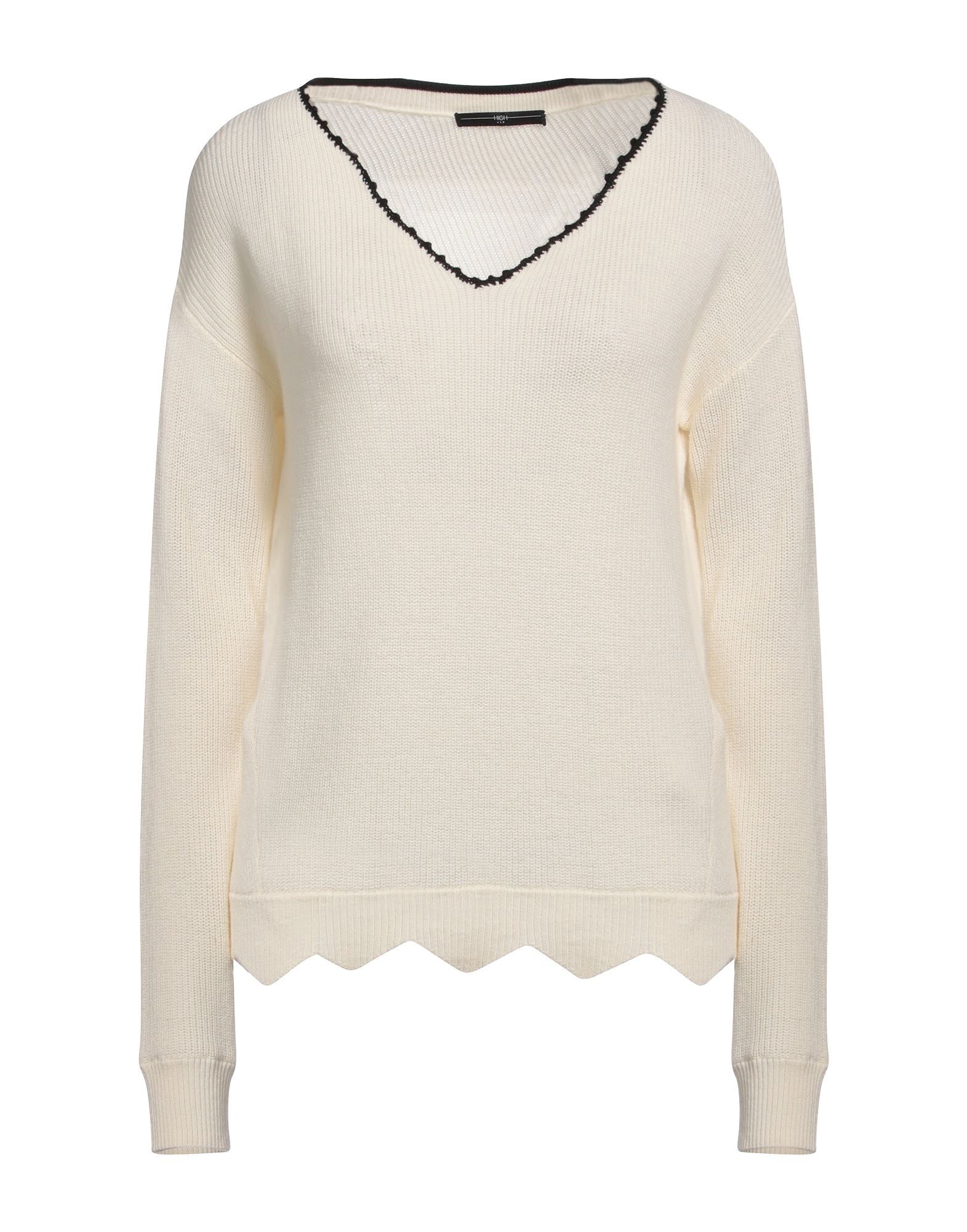 HIGH Pullover Damen Elfenbein HIGH Pullover Damen Elfenbein von HIGH
