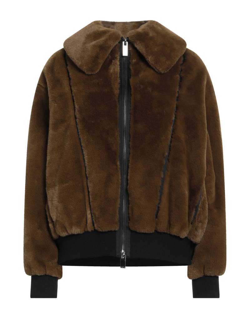 HIGH Shearling- & Kunstfell Damen Militärgrün von HIGH