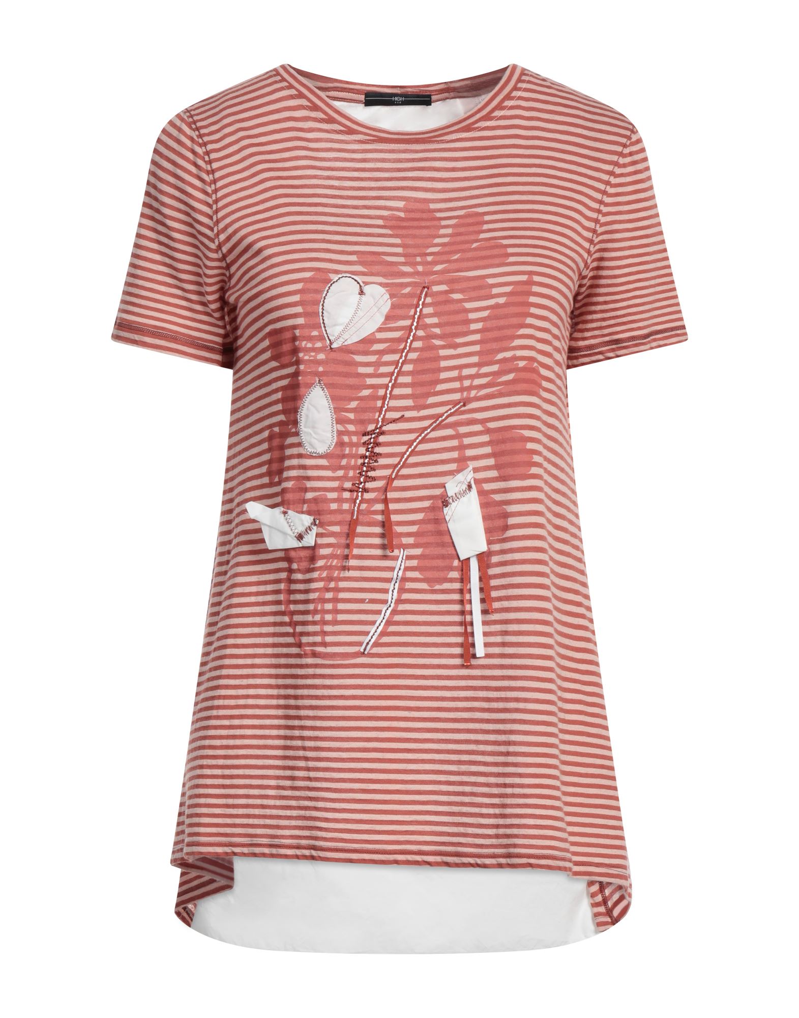 HIGH T-shirts Damen Rostrot von HIGH