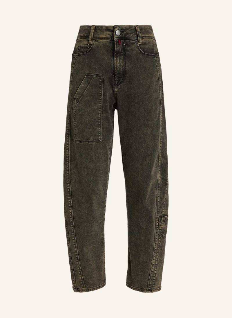 High Jeans Wide Leg Saddle gruen von HIGH