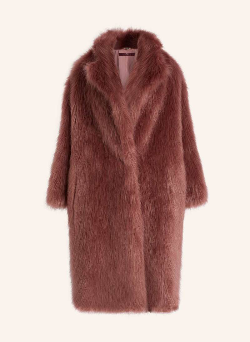 High Kunstfellmantel Crossing rosa von HIGH