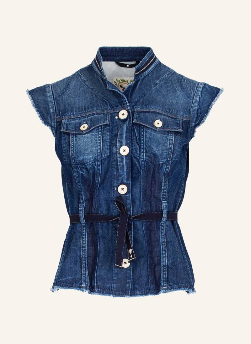 High Weste Raise Up Jeansweste blau von HIGH