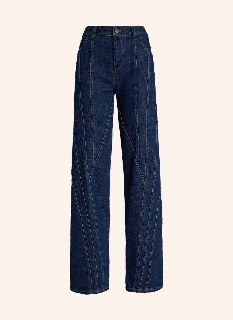High Wide Leg Jeans Slices blau von HIGH