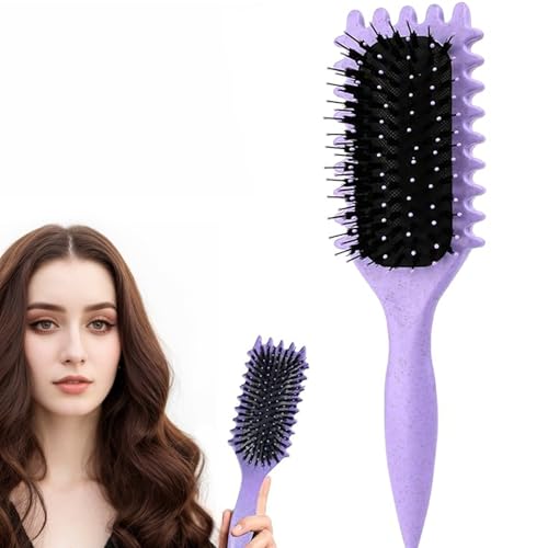 HIHIDAY Lockige Haarbürste, Stylingbürste zum Entwirren, Kämmen, Formen und Definieren von Locken für Frauen und Männer, weniger Ziehen, reduziert Ziehen und Locken Trennung, Lockendefinierungsbürste HIHIDAY Lockige Haarbürste, Stylingbürste zum Entwirren, Kämmen, Formen und Definieren von Locken für Frauen und Männer, weniger Ziehen, reduziert Ziehen und Locken Trennung, Lockendefinierungsbürste von HIHIDAY