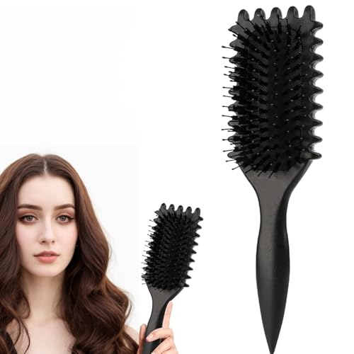 HIHIDAY Lockige Haarbürste, Stylingbürste zum Entwirren, Kämmen, Formen und Definieren von Locken für Frauen und Männer, weniger Ziehen, reduziert Ziehen und Locken Trennung, Lockendefinierungsbürste HIHIDAY Lockige Haarbürste, Stylingbürste zum Entwirren, Kämmen, Formen und Definieren von Locken für Frauen und Männer, weniger Ziehen, reduziert Ziehen und Locken Trennung, Lockendefinierungsbürste von HIHIDAY