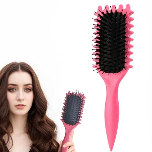 HIHIDAY Lockige Haarbürste, Stylingbürste zum Entwirren, Kämmen, Formen und Definieren von Locken für Frauen und Männer, weniger Ziehen, reduziert Ziehen und Locken Trennung, Lockendefinierungsbürste HIHIDAY Lockige Haarbürste, Stylingbürste zum Entwirren, Kämmen, Formen und Definieren von Locken für Frauen und Männer, weniger Ziehen, reduziert Ziehen und Locken Trennung, Lockendefinierungsbürste von HIHIDAY