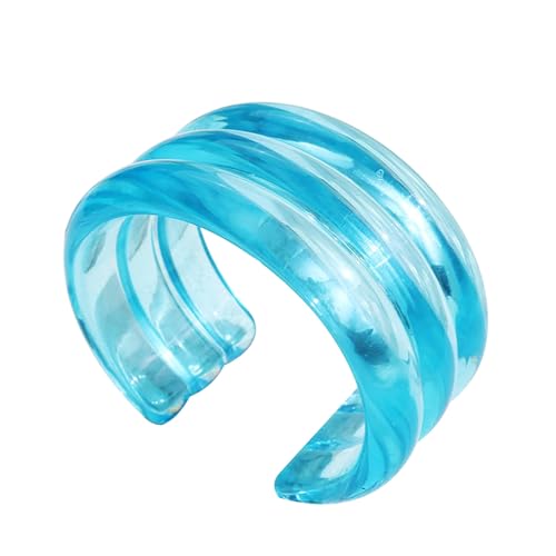 HIIXHC Jelly Resin Manschette Armreif Armbänder für Frauen Breiter Acryl-Armreif Armband Unregelmäßige geometrische Kunststoff-Armbänder Schmuck für Frauen Strand Essentials für Urlaub, 7 inches, Harz HIIXHC Jelly Resin Manschette Armreif Armbänder für Frauen Breiter Acryl-Armreif Armband Unregelmäßige geometrische Kunststoff-Armbänder Schmuck für Frauen Strand Essentials für Urlaub, 7 inches, Harz von HIIXHC