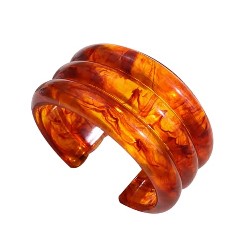 HIIXHC Jelly Resin Manschette Armreif Armbänder für Frauen Breiter Acryl-Armreif Armband Unregelmäßige geometrische Kunststoff-Armbänder Schmuck für Frauen Strand Essentials für Urlaub, 7 inches, Harz HIIXHC Jelly Resin Manschette Armreif Armbänder für Frauen Breiter Acryl-Armreif Armband Unregelmäßige geometrische Kunststoff-Armbänder Schmuck für Frauen Strand Essentials für Urlaub, 7 inches, Harz von HIIXHC