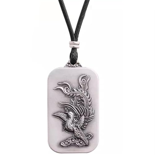 HIJONES Damen Zierliche Phönix Anhänger Halskette Edelstahl Personalisiert Zart Tier Charme Kette Schmuck Minimalistisches Geschenk Silber von HIJONES