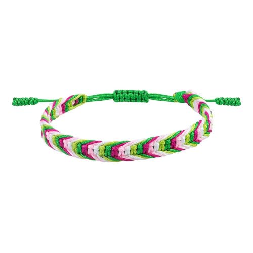 HIJONES Frauen Herren Regenbogen Geflochtenes Armband Leichtes stapelbares Armband Kette Schmuck Stil 2 von HIJONES