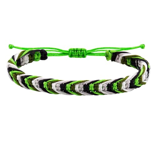 HIJONES Frauen Herren Regenbogen Geflochtenes Armband Leichtes stapelbares Armband Kette Schmuck Stil 3 von HIJONES