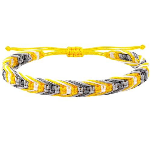 HIJONES Frauen Herren Regenbogen Geflochtenes Armband Leichtes stapelbares Armband Kette Schmuck Stil 5 von HIJONES