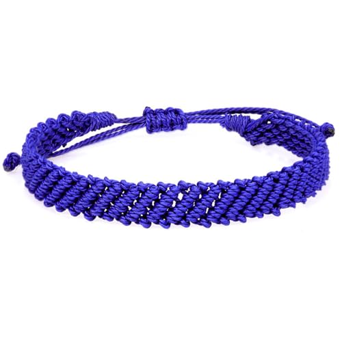 HIJONES Mehrfarbiges Geflochtenes Armband für Frauen Männer Handgemachtes Stricken Verstellbares Leichtes Stapelbares Armband Kettenschmuck Stil 12 von HIJONES
