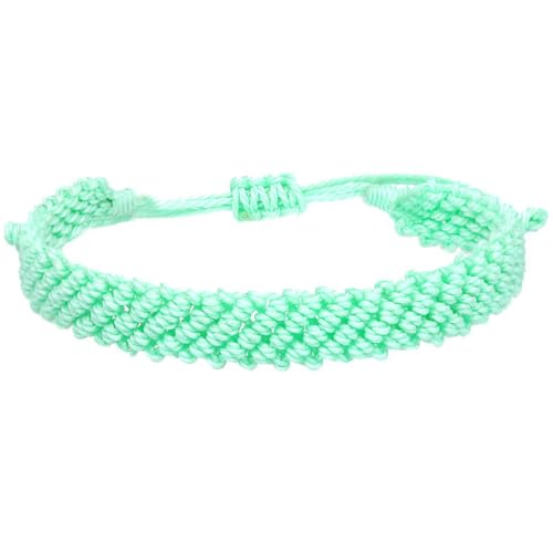 HIJONES Mehrfarbiges Geflochtenes Armband für Frauen Männer Handgemachtes Stricken Verstellbares Leichtes Stapelbares Armband Kettenschmuck Stil 13 von HIJONES