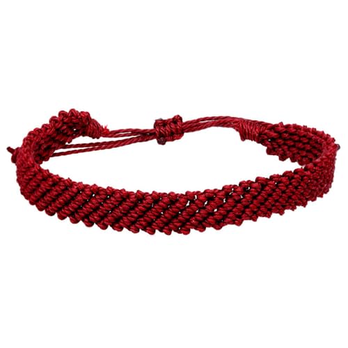 HIJONES Mehrfarbiges Geflochtenes Armband für Frauen Männer Handgemachtes Stricken Verstellbares Leichtes Stapelbares Armband Kettenschmuck Stil 15 von HIJONES