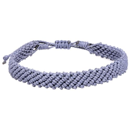 HIJONES Mehrfarbiges Geflochtenes Armband für Frauen Männer Handgemachtes Stricken Verstellbares Leichtes Stapelbares Armband Kettenschmuck Stil 4 von HIJONES