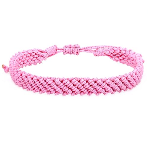 HIJONES Mehrfarbiges Geflochtenes Armband für Frauen Männer Handgemachtes Stricken Verstellbares Leichtes Stapelbares Armband Kettenschmuck Stil 6 von HIJONES