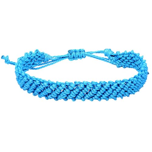 HIJONES Mehrfarbiges Geflochtenes Armband für Frauen Männer Handgemachtes Stricken Verstellbares Leichtes Stapelbares Armband Kettenschmuck Stil 7 von HIJONES