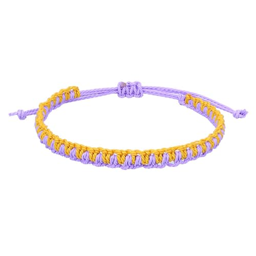 HIJONES Regenbogen 2 Farben Geflochtenes Armband für Frauen Männer Lesbisch Schwul Bisexuell Verstellbares Leichtes Stapelbares Armband Kette Schmuck Stil 3 HIJONES Regenbogen 2 Farben Geflochtenes Armband für Frauen Männer Lesbisch Schwul Bisexuell Verstellbares Leichtes Stapelbares Armband Kette Schmuck Stil 3 von HIJONES