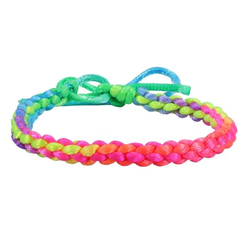HIJONES Regenbogen Geflochtenes Armband für Frauen Männer Verstellbares Leichtes Stapelbares Armband Kette Schmuck Stil 5 HIJONES Regenbogen Geflochtenes Armband für Frauen Männer Verstellbares Leichtes Stapelbares Armband Kette Schmuck Stil 5 von HIJONES