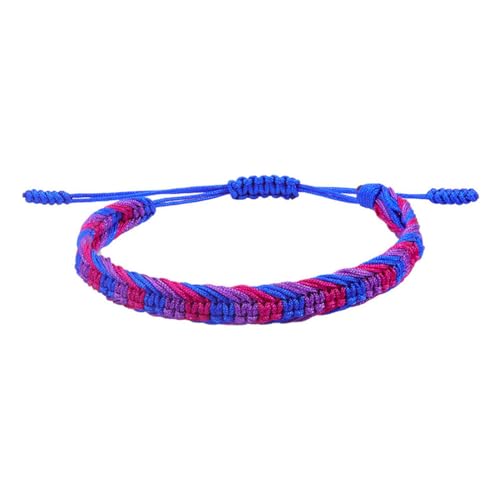 HIJONES Unisex Rainbow LGBT Pride Geflochtenes Armband Handgefertigt Geflochtene LGBTQ Pride Armbänder Geflochtenes Handgelenkband Schmuck Stil 3 von HIJONES