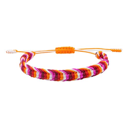 HIJONES Unisex Rainbow LGBT Pride Geflochtenes Armband Handgefertigt Geflochtene LGBTQ Pride Armbänder Geflochtenes Handgelenkband Schmuck Stil 7 von HIJONES