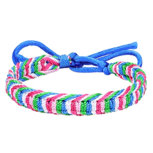 HIJONES Unisex Regenbogen Geflochtener LGBT Stolz Armband Stilvolles Handgemachtes Seil LGBTQ Freundschaftsarmbänder Stil 1 von HIJONES