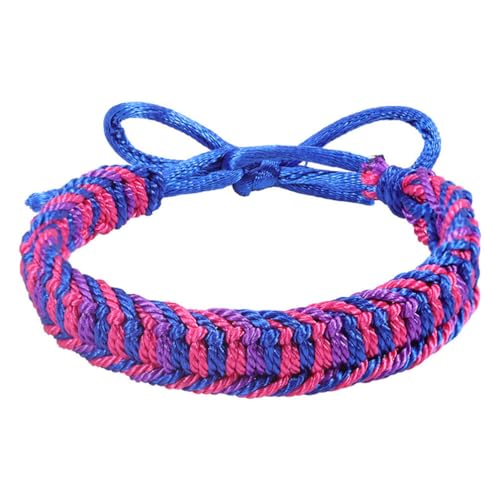HIJONES Unisex Regenbogen Geflochtener LGBT Stolz Armband Stilvolles Handgemachtes Seil LGBTQ Freundschaftsarmbänder Stil 11 von HIJONES
