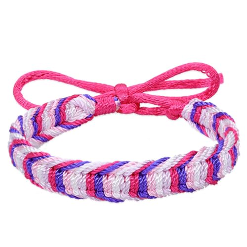 HIJONES Unisex Regenbogen Geflochtener LGBT Stolz Armband Stilvolles Handgemachtes Seil LGBTQ Freundschaftsarmbänder Stil 7 von HIJONES