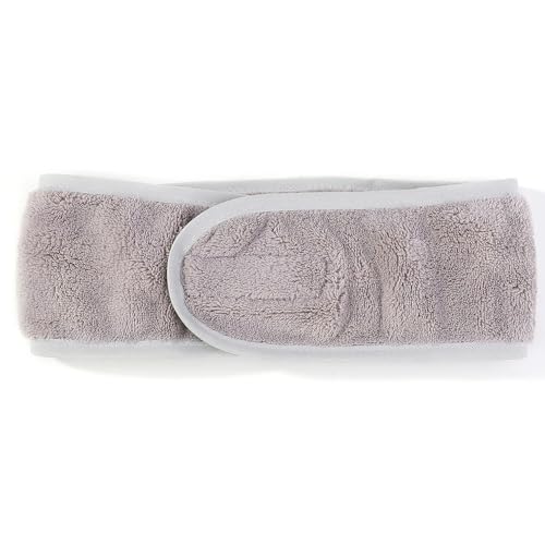 Breiter Haarreif für Damen, verstellbar, weiches Handtuch, Haar-Accessoires, Yoga, Spa, Bad, Dusche, Make-up, Gesichtswäsche, Kosmetik-Stirnband (D) von HIKOO DAILY