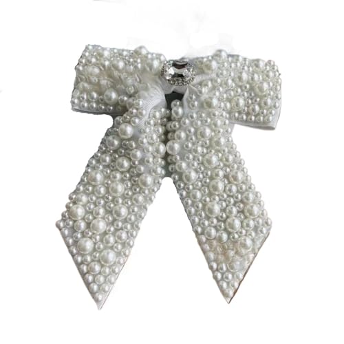 Haarspange mit süßen Perlen und Schleife, für Damen, modisch, Y2K, 2 Stück Haarspange mit süßen Perlen und Schleife, für Damen, modisch, Y2K, 2 Stück von HIKOO DAILY